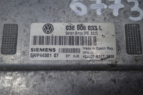 VW POLO III 1.2 12V KOMPUTER SILNIKA 03E906033L BEZ IMMO 2