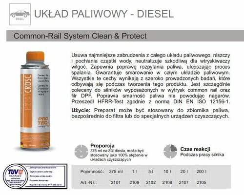 FUEL Line Cleaner HYBRID poprawia wydajność silnika 4