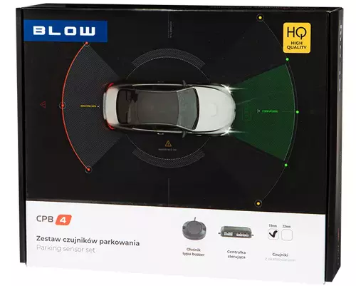 Czujnik parkowania z buzzerem, model sterujący 4 czujki 2