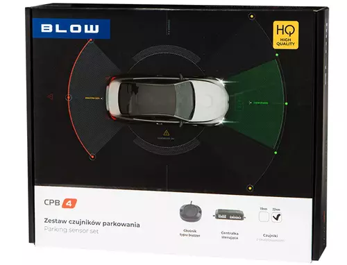 Czujnik parkowania z buzzerem, model sterujący 4 czujki 2