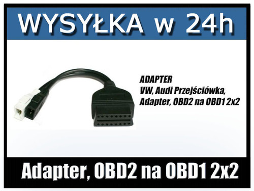 Kabel przejściówka VW z OBD2 na OBD1 2+2 2