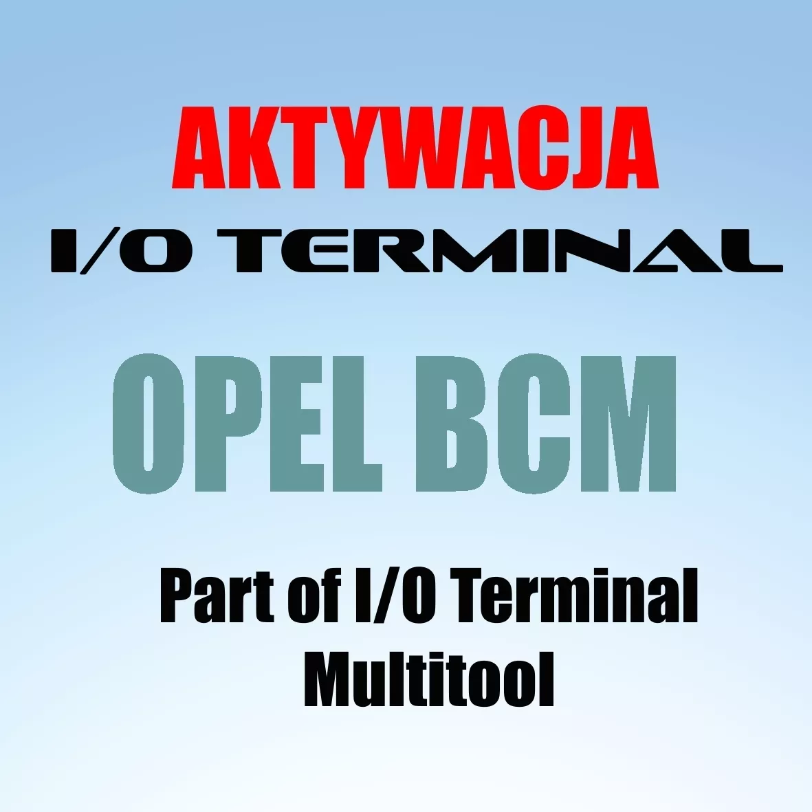 Io Terminal OPEL BCM Io Terminal OPEL BCM
