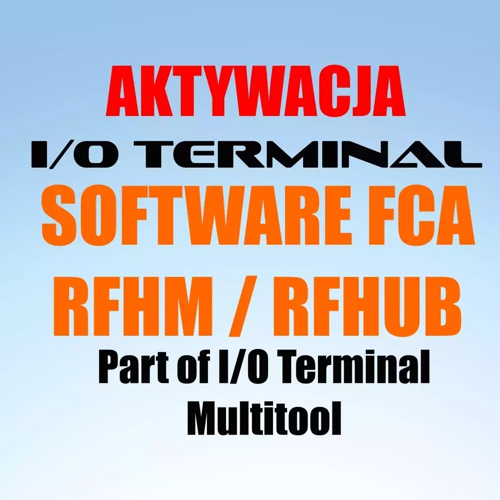 I/O TERMINAL AKTYWACJA FCA RFHM / RFHUB 1