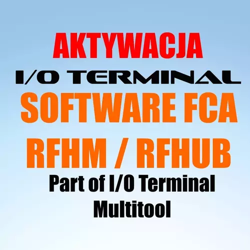 I/O TERMINAL AKTYWACJA FCA RFHM / RFHUB 1
