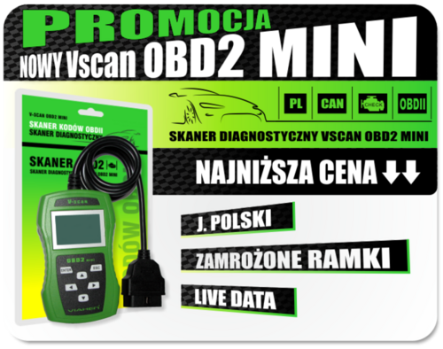 Skaner VSCAN OBD2 MINI z obsługą CAN UDS OBD2 PL