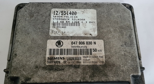 KOMPUTER 047906030N SKODA FELICIA 5WP4326 BEZ IMMO