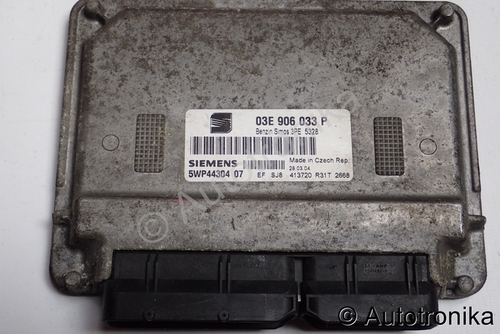 SEAT IBIZA III 1.2 16V KOMPUTER SILNIKA 03E906033P BEZ IMMO